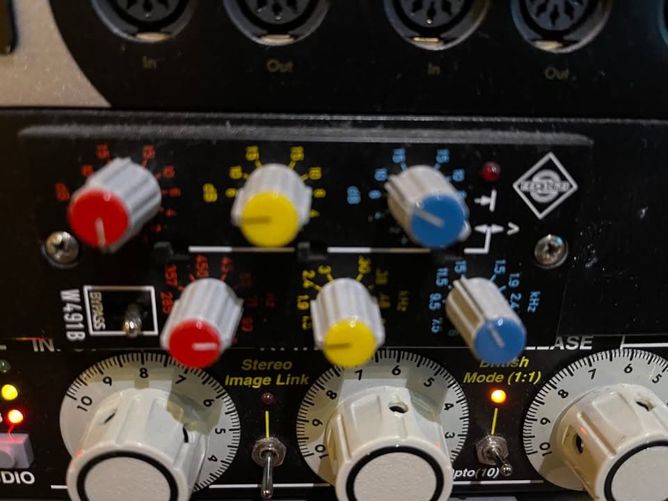 Neumann Mastering EQ pair W491B Racked