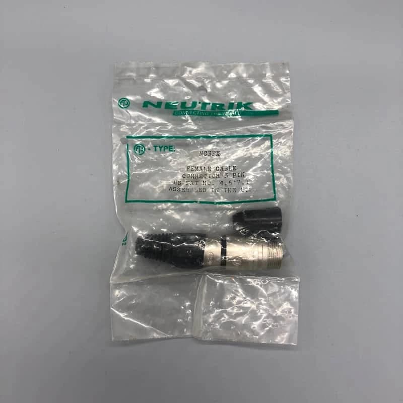 Neutrik NC3FX 3 Pin Female Cable Connector (NEW OLD STOCK - SEALED)