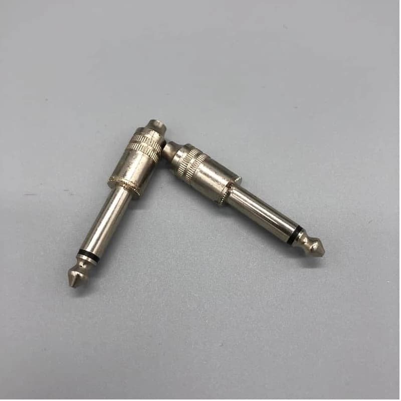 PAIR of 2 - Mono 3.5 to 1/4 Adapter TS Tip Sleeve (Metal)